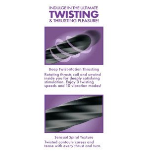 Anal Fantasy Elite Twist Ecstasy – ładowany stymulator analny – zdjęcie 4