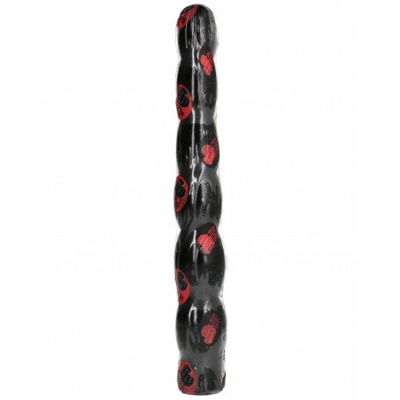 All Black dildo analne 32 cm do intymnego wellness – zdjęcie 2