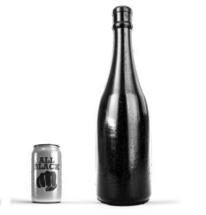 Butelka All Black 39,5 cm do intymnego wellness – zdjęcie 1