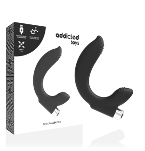 ADDICTED TOYS ładowany wibrator prostaty Model 7, czarny, 11 cm – zdjęcie 2