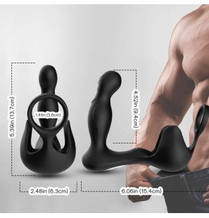ARMONY anal vibrator with testicle simulator and remote control – image 2