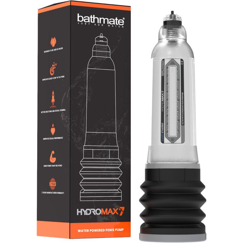 BATHMATE Hydromax 7 transparante penispomp voor intieme wellness BATHMATE Hydromax 7 transparante penispomp voor intieme wellness