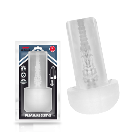 PUMP ADDICTED Pleasure Sleeve masturbator maat L