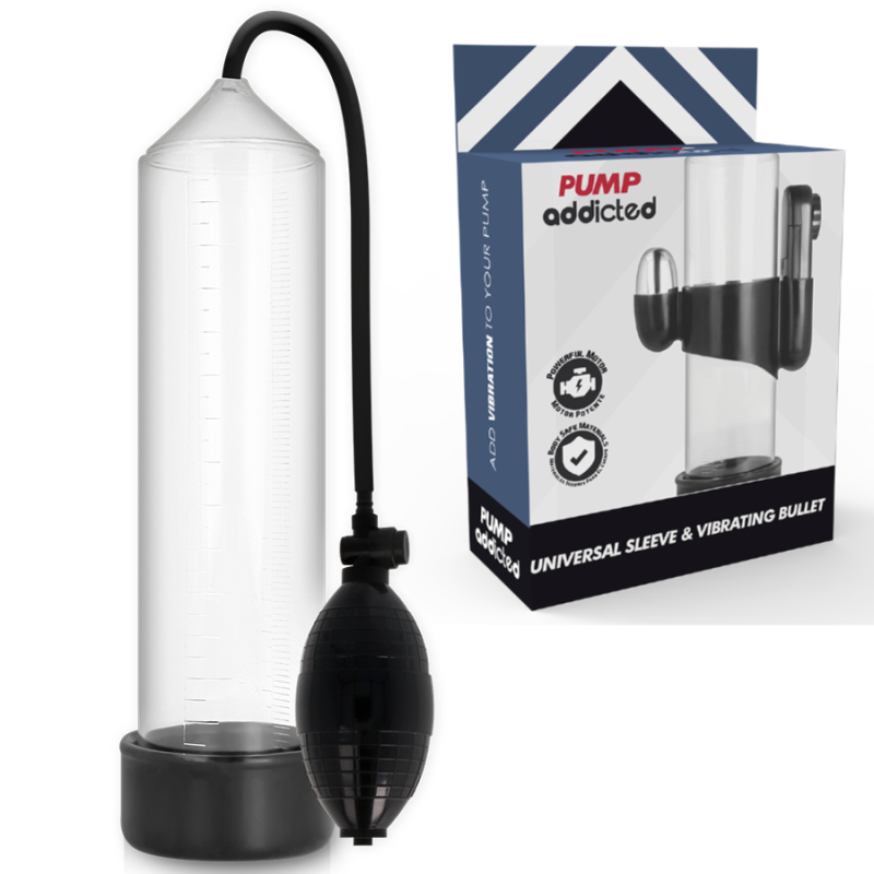 Transparent erection pump with vibrator PUMP ADDICTED RX3 23 cm – image 1 Transparent erection pump with vibrator PUMP ADDICTED RX3 23 cm – image 1