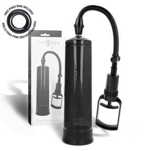 Intense Black Penis Pump, 20 cm, for Intimate Wellness – image 1