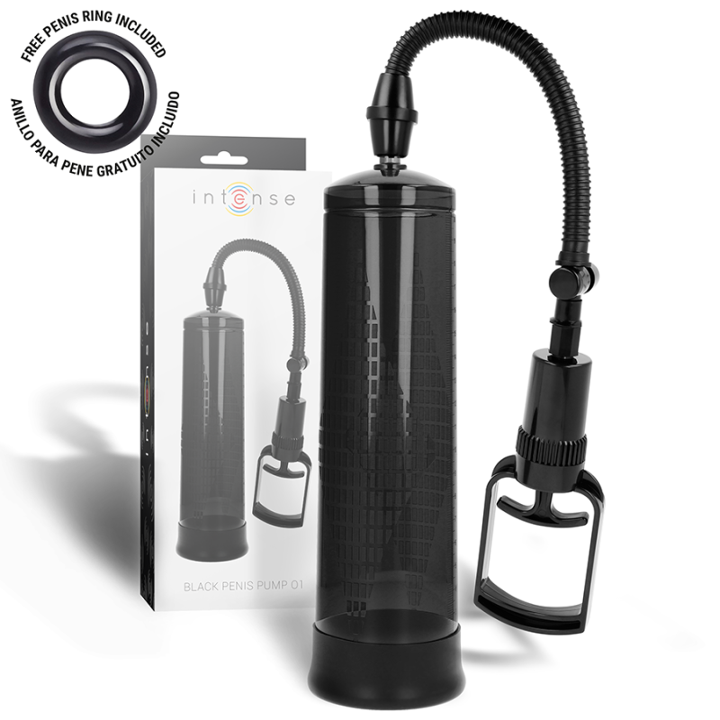 Intense Black Penis Pump, 20 cm, for Intimate Wellness – image 1 Intense Black Penis Pump, 20 cm, for Intimate Wellness – image 1
