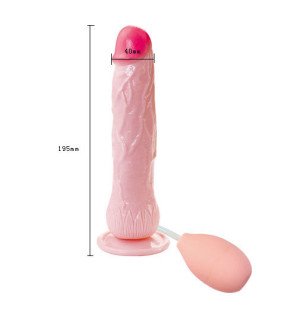 Realistic ejaculating dildo with TPR suction cup – 20 cm – image 3