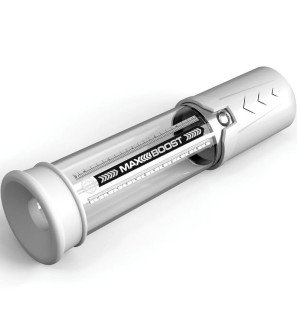 PUMP WORX Max Boost erectiepomp voor mannen wit 28,6 cm – foto 3