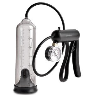 PUMP WORX Pro-Gauge Power transparente Penispumpe