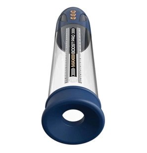 PUMP WORX Max Boost Pro Flow blauwe penispomp 30,5 cm