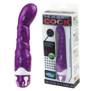 Dildo réaliste Baile de 22 cm avec 10 rythmes, violet – photo 6