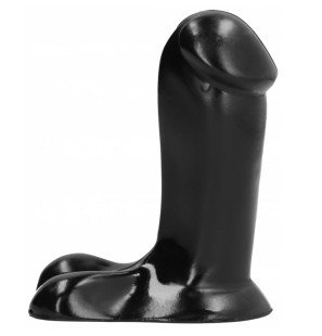 Gode réaliste 14 cm avec base large All Black – photo 2