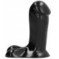 Gode réaliste 14 cm avec base large All Black – photo 2