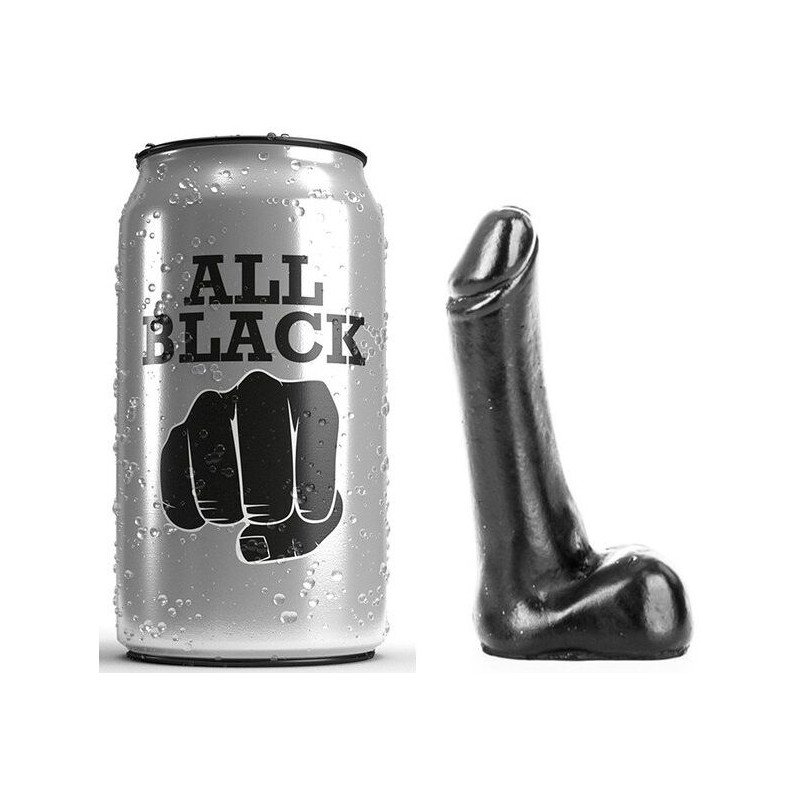 Compact Black Dildo 9 cm with Smooth Texture – image 1