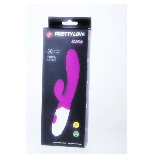 Pretty Love Alvis vibrator with clitoral stimulator, 20 cm – image 2