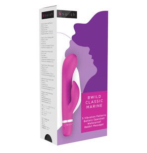 B SWISH Klasyczny wibrator typu rabbit Cerise do stymulacji intymnej – zdjęcie 2