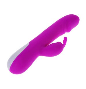 Wibrator Pretty Love Robert ze stymulatorem łechtaczki 210 mm – zdjęcie 2