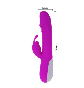 Pretty Love Robert Vibrator mit Klitorisstimulator 210 mm – Bild 4