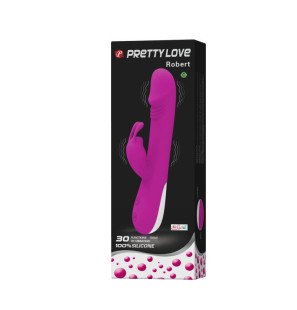 Wibrator Pretty Love Robert ze stymulatorem łechtaczki 210 mm – zdjęcie 6