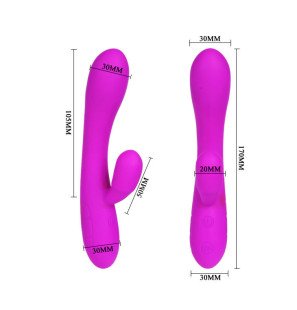 Pretty Love Slimme Victor Vibrator mit Klitorisstimulator 170 mm – Bild 5
