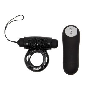 BAILE vibrating penis ring with remote control – black – image 2