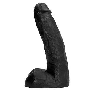 All Black 22 cm dildo in soft, flexible PVC – image 2