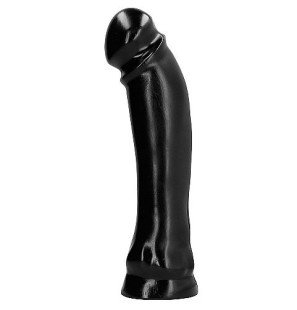 Gode long All Black de 33 cm en PVC robuste – photo 2
