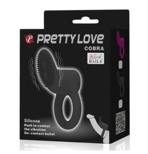 Pretty Love Cobra vibrierender Penisring – schwarze Cobra – Bild 7