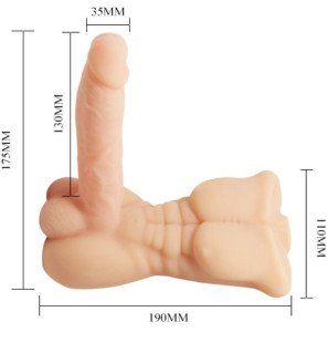 BAILE realistic vibrator for men with vibration – image 4