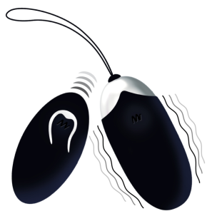 Vibrateur télécommandé rechargeable noir 28 mm INTENSE Flippy II – photo 1