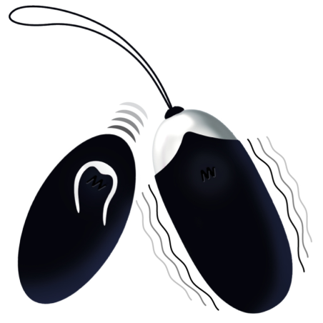 INTENSE Flippy II oplaadbare afstandsbediende vibrator 28 mm zwart
