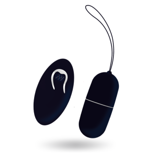 Black Remote-Controlled Vibrating Egg 32 mm – image 3