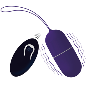 Intense Flippy I Remote-Controlled Vibrating Egg, Lilac, 32 mm – image 1