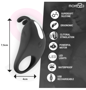 MORESSA Brad oplaadbaar siliconen speeltje 39 mm – foto 4