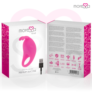 MORESSA Brad Rechargeable Silicone Penis Ring Pink 39 mm – image 7