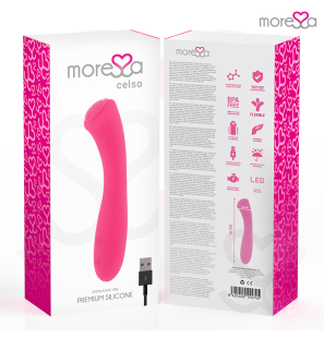 MORESSA Celso oplaadbare siliconen duo massager van 16 cm – foto 7
