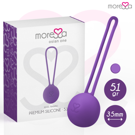 MoreSSA Osian One Beckenbodentrainer aus Premium-Silikon, 51 g, lila – Bild 2