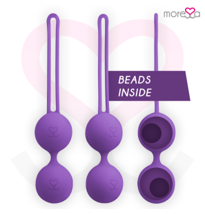 MORESSA OSIAN Silicone Pelvic Floor Training Balls 85 g, Lilac – image 1