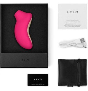 LELO SONA clitoral stimulator with air-pressure stimulation in fuchsia – image 2