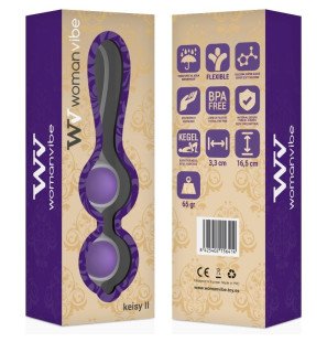 WOMANVIBE Keisy II siliconen vaginale balletjes 16,5 cm – foto 2