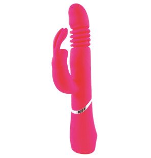 Wibrator rotacyjny z silikonu, różowy, 34 mm – zdjęcie 2