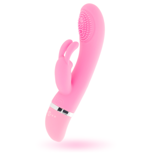 Vibromasseur rabbit oscillant en silicone Intense Susy rose 18,8 cm – photo 1