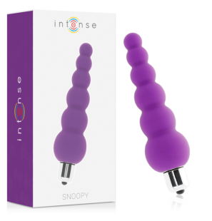 Liliowy wibrator silikonowy INTENSE Snoopy, 7 prędkości, 13,5 cm – zdjęcie 1