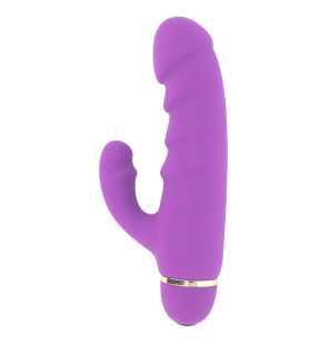 Vibromasseur en silicone lilas, 20 vitesses et 17,5 cm – photo 3