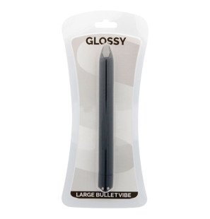 GLOSSY slim black vibrator 18 mm – image 3