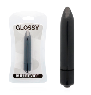Vibromasseur fin noir GLOSSY de 18 mm pour une stimulation ciblée – photo 1