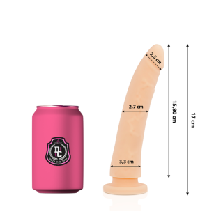 DELTACLUB medical silicone dildo, 17 cm, 3 cm diameter – image 1