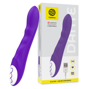 Vibromasseur violet de 21 cm avec télécommande WatchMe – photo 2