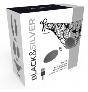 Stimulateur télécommandé Zara pour le bien-être intime - BLACK et SILVER – photo 3