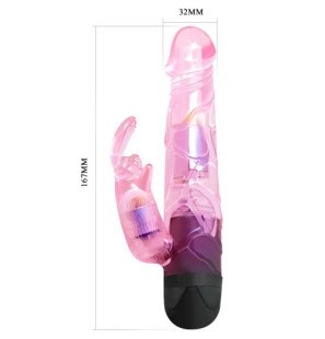 BAILE Vibrators Pink Waterproof Rabbit Vibrator – image 5